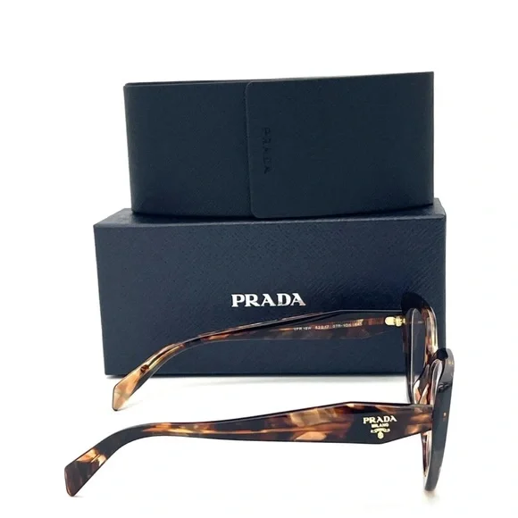 New - Prada PR 18WV 07R1O1 Caramel Tortoise / Demo Lens 52mm Eyeglasses